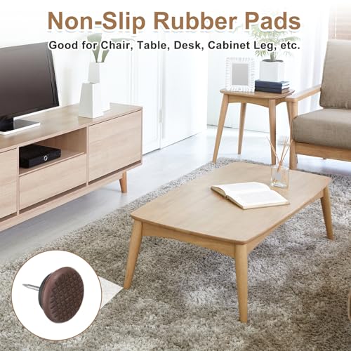 Patins antidérapants meuble chaise table bureau armoire marron 25 mm 40pcs