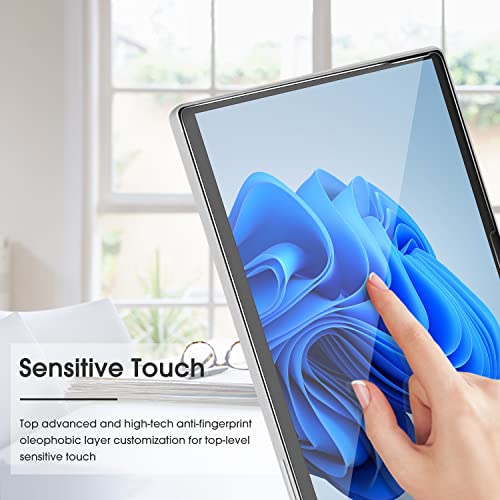 [3 Pack] Omoton Screen Protector Compatible With Microsoft Surface Pro 9 (2022)/Pro 9 5G (2022)/Pro 8(2021)/Pro X (2021&2019) -13 Inch Tempered Glass For Surface Pro 9/9 (5G)/8/X, Surface Pen Compatible #TOP4