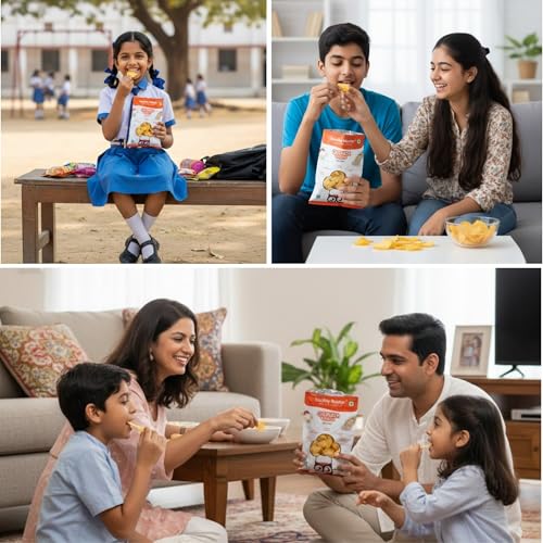 Image of Healthy Master Quinoa Chips Combo 900g (100g Each) Pack of 9 | Light & Crispy | High Protein Chips | Gluten-Free | No Maida, No Palm Oil | Low-Calorie | Healthy Snacks for Adults & Kids