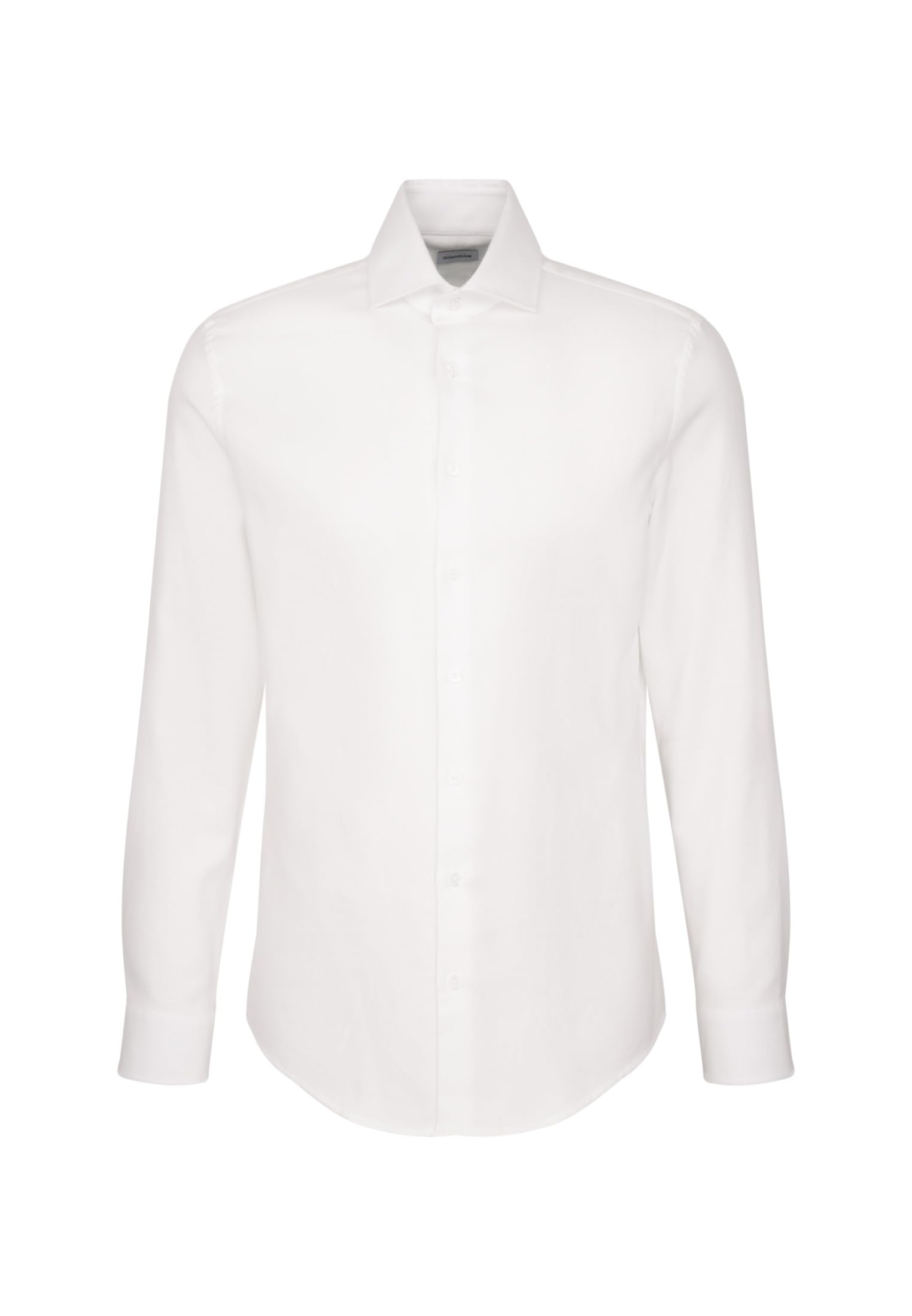 Seidensticker Businesshemd Schwarze Rose – Tailored Fit, Kentkragen, Langarm, 100% Baumwolle, strukturmuster, weiß