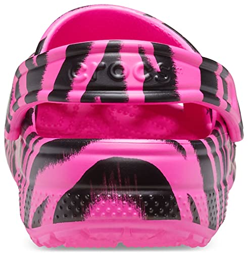 Image of Crocs Women's and Men's Classic Lined Animal Print Clog | Fuzzy Slippers