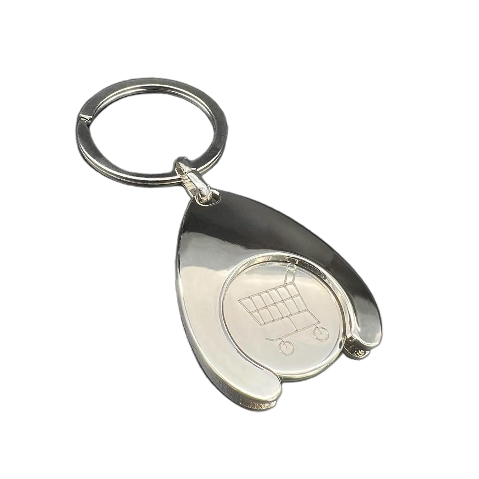 CIHELYB) PORTABLE KEY CHAIN SHOPPING CART COIN TOKEN PENDANT METAL COIN  HOLDER FOR GROCERY SUPERMARKET-Freehip.co.kr