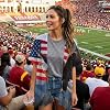 Independence Day Beach Cover Up for Women U.S. Flag Themed Bald Eagle Natural Mountain Women's Swimwear Coverups Casual Loose Bathing Suit Cover Up Red #2