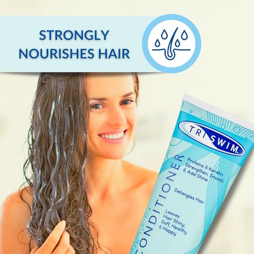 TRISWIM Swimmers Hair Conditioner | After Swim Care | Moisturising Detangling Regenerating Vegan Conditioner For Swimmers (251ml) - Image 6