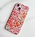 Qokey Compatible for iPhone 15 Case 6.1 inch,Cute Clear Flowers Design for Women Shell Pattern Soft Bumper Lightweight Slim Fit TPU Shockproof Phone Cover for iPhone 15,Pink Floral