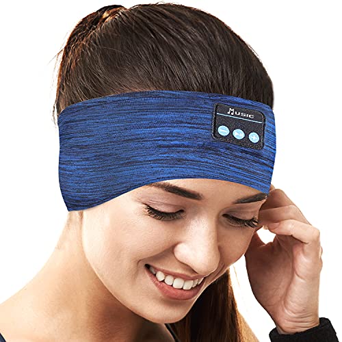 Sleep Headphones Bluetooth Headband Sleeping Headphones,V5.0 Bluetooth Headband with Ultra-Thin HD Stereo Speakers Perfect for Men/Women Gift,Beauty,Sleeping,Jogging,Yoga, Air Travel, Meditation