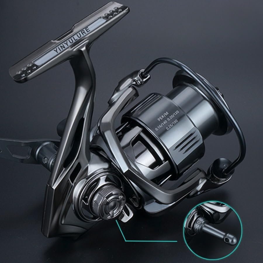 Fishing Lure YINYU Spinning Reel SPIKER Screw-in Type Carbon Double Handle Casting Farther Fishing reels