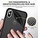 Humixx Shockproof Series for iPhone Xs Max Case Cover [ Military Grade Drop Tested ] [Upgraded Nano Materials] Translucent Matte Case with Soft Edges, Slim Fit and Anti-Drop Protection Case - Black