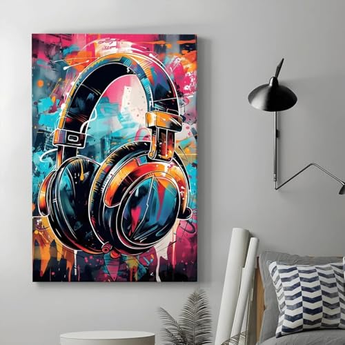 Art Toile Mur Art Graffiti pour raviver un mur terne salon et chambre