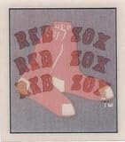 1987 Sportflic Mini Team Logo Trivia (1 Inch Wide X 1.25 Inches Tall) #77 Team Standings Boston Red Sox Official Baseball Card in Raw (NM or Better) Condition