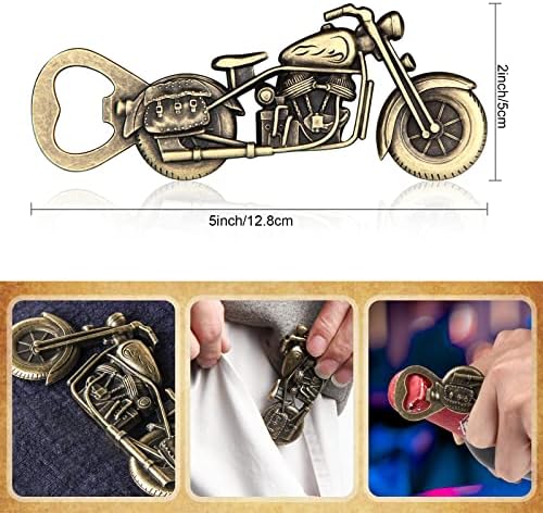 Motorcycle Beer Gifts for Men, WZLEMOM Vintage Motorcycle Bottle Opener, Beer Opener for Bar Party, Motorbike Gifts for Men, Christmas Gifts, Valentines Gift, Birthday Gift Unique Beer Gift for Men