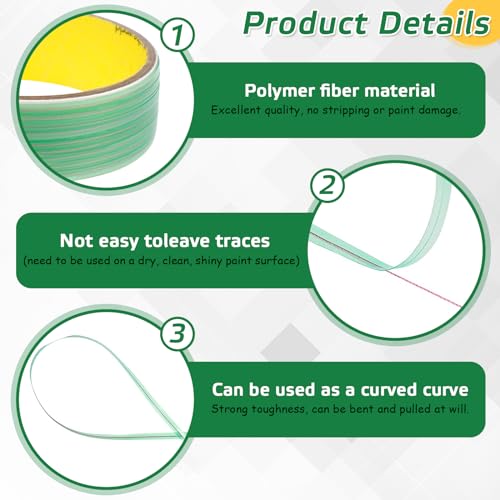 Jeinbuil 3,5mm x 10m Knifeless Tape Messerloses Klebeband Schneideband für feine Konturen beim Folienscheiden
