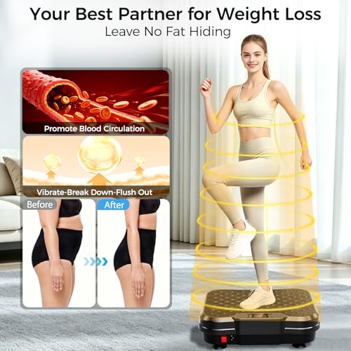 Trekora Vibration Plate Exercise Machine, Curved Vibration Plate for Lymphatic Drainage We - image 6
