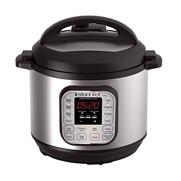 Instant Pot Duo 7-in-1 Electric Pressure Cooker, Slow Cooker, Rice Cooker, Steamer, Sauté, Yogurt Maker, Warmer & Sterilizer, Includes App With Over 800 Recipes, Stainless Steel, 8 Quart