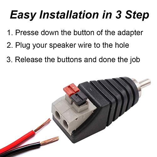 Adaptador cable audio conector RCA macho x10 miniatura 3