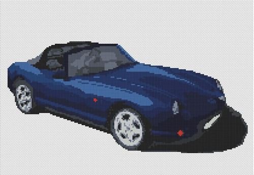 TVR Chimaera Cross Stitch Kit - blue, 1