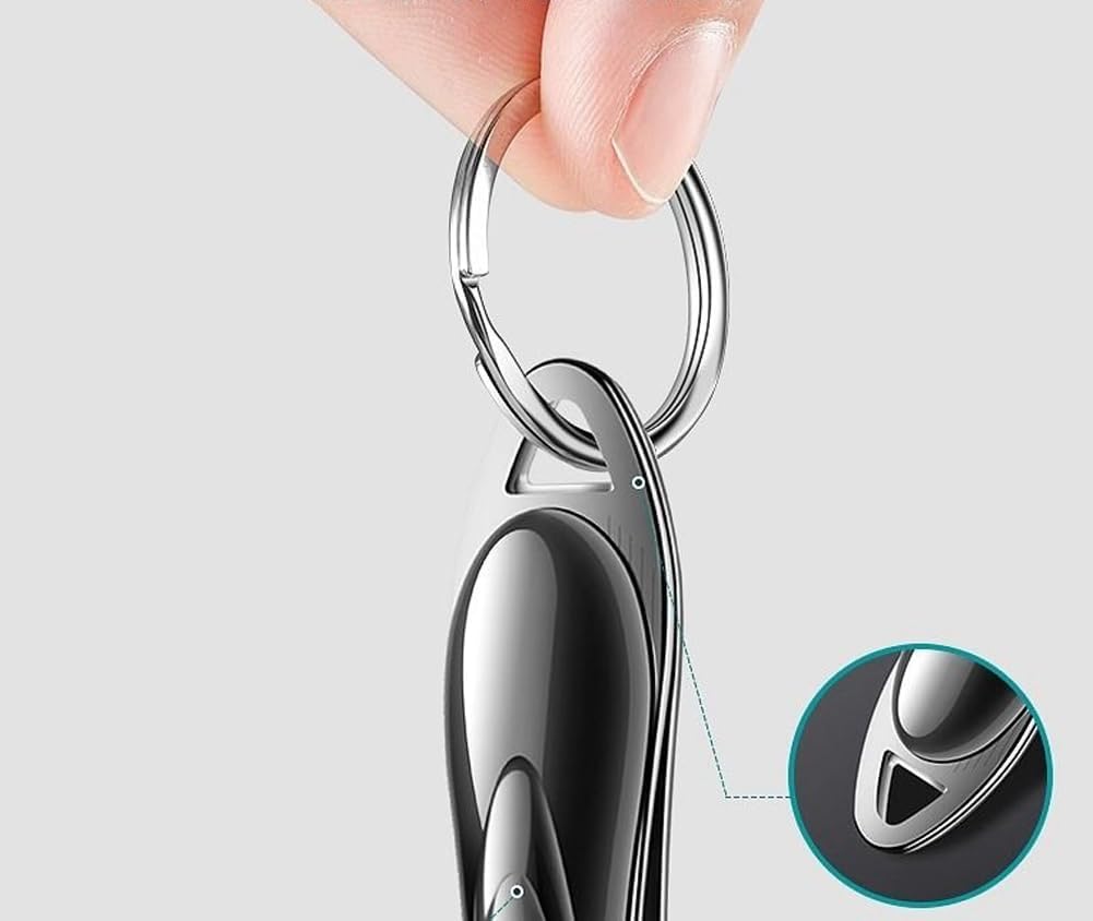 2PCS Nail Clipper, Sharp Fingernail and Toenail Clipper Cutters for Men and Women (Black)