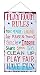 Kids Room Playroom Rules Hanging Wall Plaque Sign for Kid Room, Nursery, Classroom, Church and School