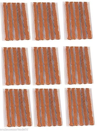 Car Tire (TYRE) 0.99 Aspect Ratio Repair Strings, Maxx Pro Rubber Tire Puncture Repair Strips Tubeless Repair Tool For Car Truck Motorbike, 40 Inches Rim, 210 Millimeters