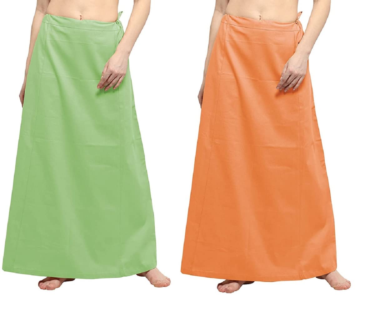 Guddan Women's Cotton Readymade Petticoat Underskirt Indian Lining for Saree (Free Size)-picture-47