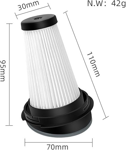 Miniatura 6 de Filtro HEPA de repuesto para aspiradora, compatible con Rowenta ZR005202 lavable, fácil de quitar y reemplazar