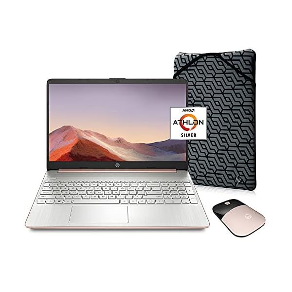 HP-Pavilion-Laptop-2021-Latest-Model-AMD-Athlon-3050U-Processor-16GB-RAM-256GB-SSD-Long-Battery-Life-Webcam-HDMI-Bluetooth-WiFi-Rose-Gold-Win-10-Oydisen-Cloth HP Pavilion Laptop (2021 Latest Model), AMD Athlon 3050U Processor, 16GB RAM, 256GB SSD, Long Battery Life, Webcam, HDMI, Bluetooth, WiFi, Rose Gold, Win 10 + Oydisen Cloth