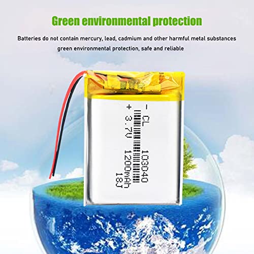 Jinmeixiang 3.7V 1200Mah 103040 Rechargeable Li-Po Battery For Mp3 Mp4 Dvd Gps Bluetooth Headset Battery #TOP1