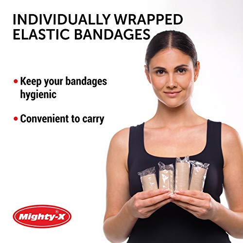 Premium Elastic Bandage Wrap – 8Pk (4X3”, 4X4”) + 24 Extra Clips – Strong Compression Bandage Wrap #TOP2