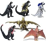 EZFun Set of 6 Godzilla Toys Movable Joint Birthday Kids 2019 Action Figures King of the Monsters...