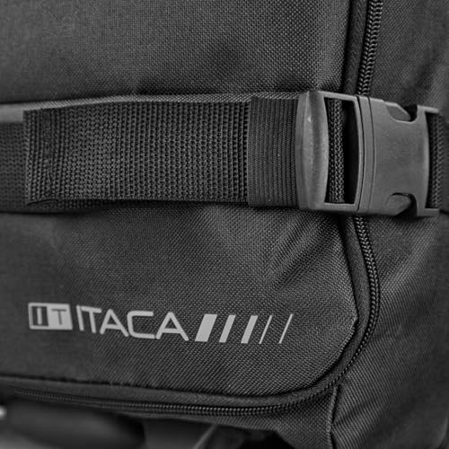 Valise souple en tissus ITACA avec roulettes fluides et légères