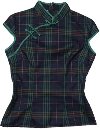Sleeveless Chinese Qipao Blouse Asian Mandarin Collar Oriental Shirt Fairy Grunge Vintage Y2k Cheongsam Top Women