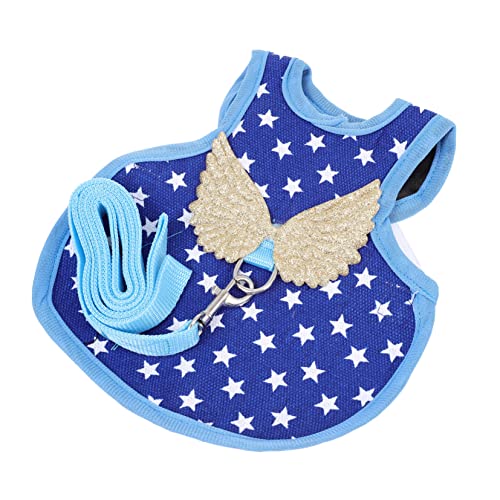 SUPVOX Adjustable Chicken Harness with Leash Decorative Costume Supply for Rooster and Hen Outdoor Walks Durable Material for Pet Duck Accessories Star