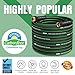 Heavy Duty Garden Hose 95ft, NON-EXPANDABLE Flexible Water Hose, Kink Resistant Lightweight Hybrid Hose, Leakproof Hose Male to Female Fittings