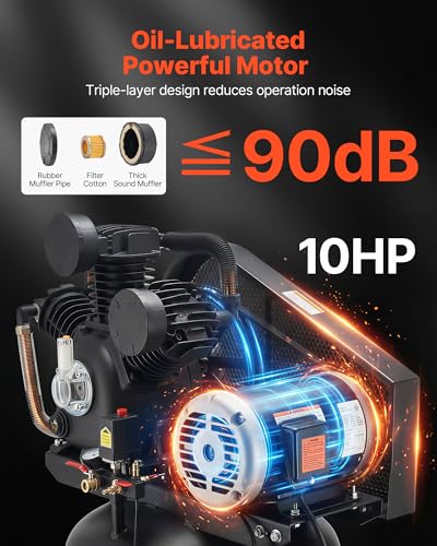 VEVOR 80-Gallon 10 HP Air Compressor