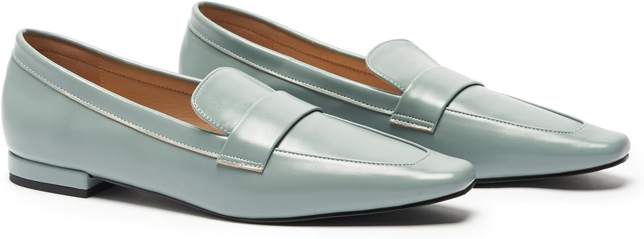 C.Paravano Women's Loafer Flat Loafers for Women Slip-on Flats Shoes Business Casual Shoe Slip-on Penny Loafers for Women