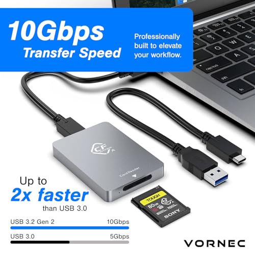 Lecteur de carte mémoire CFexpress Type A USB 3.1 Gen2 10 Gbps Linux