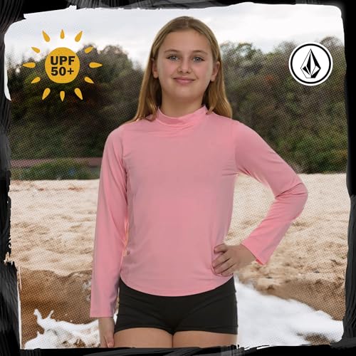 Volcom Girls Rash Guard 2 Pack Rash Guard for Girls Long Sleeve Swim Shirt SPF50+4