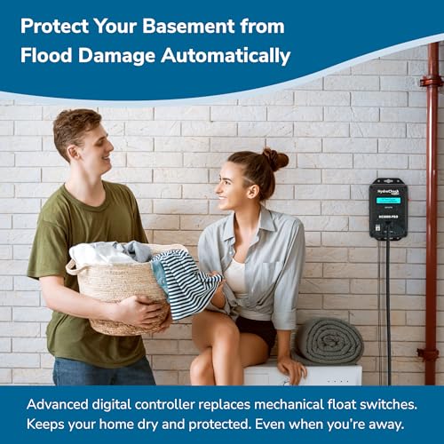 Image of HC6000-PRO Smart Sump Pump Float Switch & Performance Monitor w /Data Tracking, LCD Screen Display Real-Time Information, Built-in Alarms, & Dual-Sensors for Optimal Efficiency, Made in USA