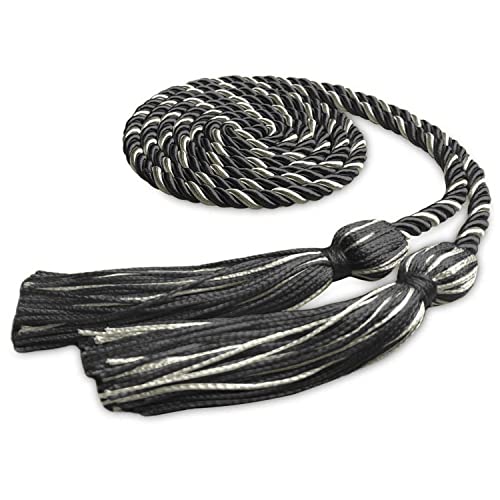 Image of Endea Graduation Single Honor Cord Two-Color (Black /Silver)
