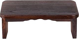 Ciieeo Meditation Stool Wood: Solid Wood Zen Meditation Bench - Kneeling Prayer Stool - Portable Wooden Kneeler for Prayer Or Temple Use