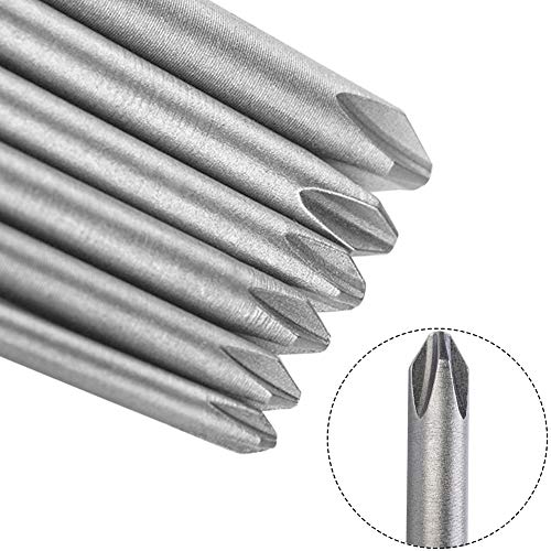Image of Saiper 6pcs Magnetic Cross Head Screw Driver Bit 1 /4 Inch Hex Shank Phillips Screwdriver Set Bits Power Tools, 150mm / 5.9-inch Length