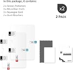 Clear Screen Protector (2 Pack), for Amazon Fire HD 8 tablet (2022 & 2024 releases)