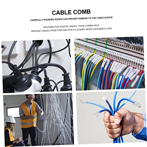 48 piezas organizador de cables de energía para debajo del escritorio, gestión de cables y pinza para cables miniatura 3