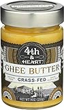Salted White Truffle Grass-Fed Ghee Butter by 4th & Heart, 9 Ounce,Pasture Raised, Non-GMO, Lactose Free, Certified Paleo, 9 oz