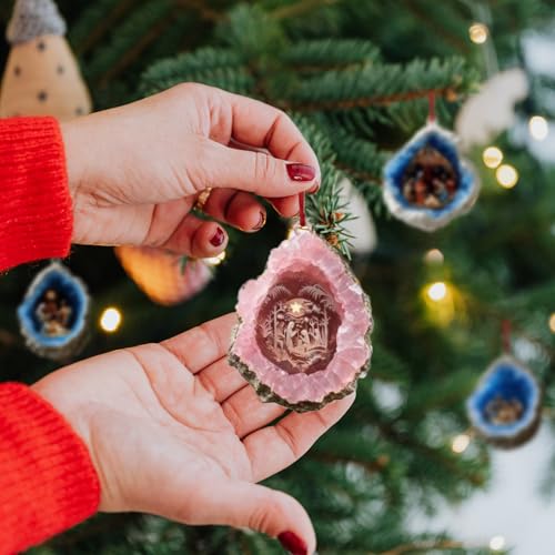 6 Pieces Christian Nativity Scenes Ornaments, Jesus Acrylic Christmas Tree Hanging Ornaments, Religious Home Decor For Holiday Table Garden Yard Balcony Entryway Shelf Church - Image 3