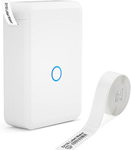 Mini máquina de etiquetas inteligente D110 con cinta inalámbrica Bluetooth portátil portátil de mano de 06 pulgadas compatible con iOS y Android