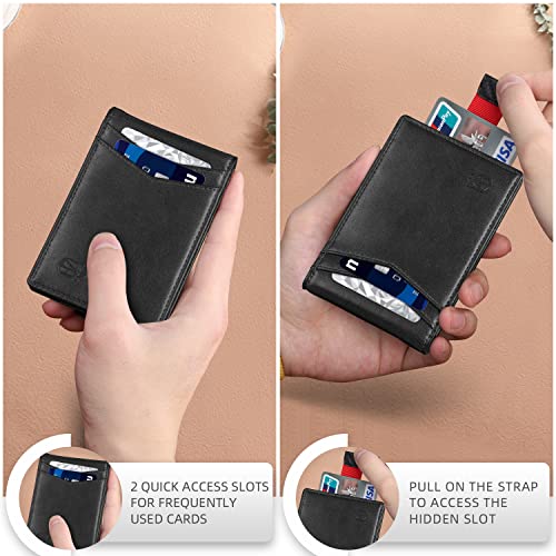 Zitahli Wallet For Men-6 Slots Id Window-Mens Wallets-Slim Wallet Classic Spring Money Clip Rfid Blocking-Gift For Men #TOP3