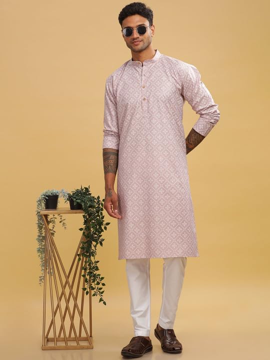 Image of BE ACTIVE Cotton Kurta for Men | Traditional and Classy Design | Indian Kurta | Full Sleeve Kurta
