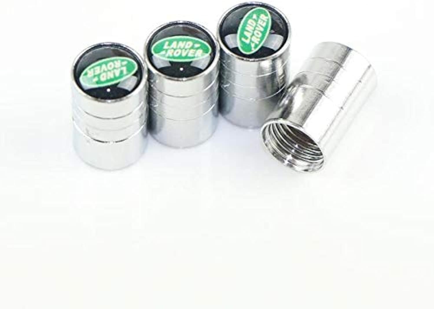 4pcs /set Silver Chrome Car Wheel Tire Air Valve Caps Stems Cover Air Dust Cover Screw Caps For Land Rover