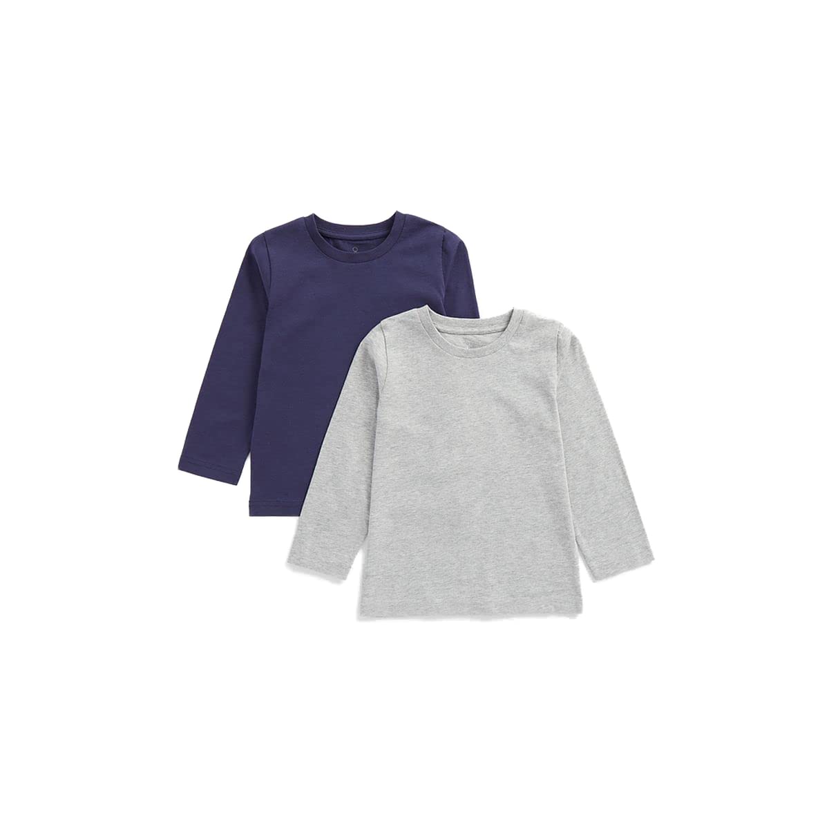 MothercareBoys Grey And Navy Long-Sleeved T-Shirts - 2 Pack